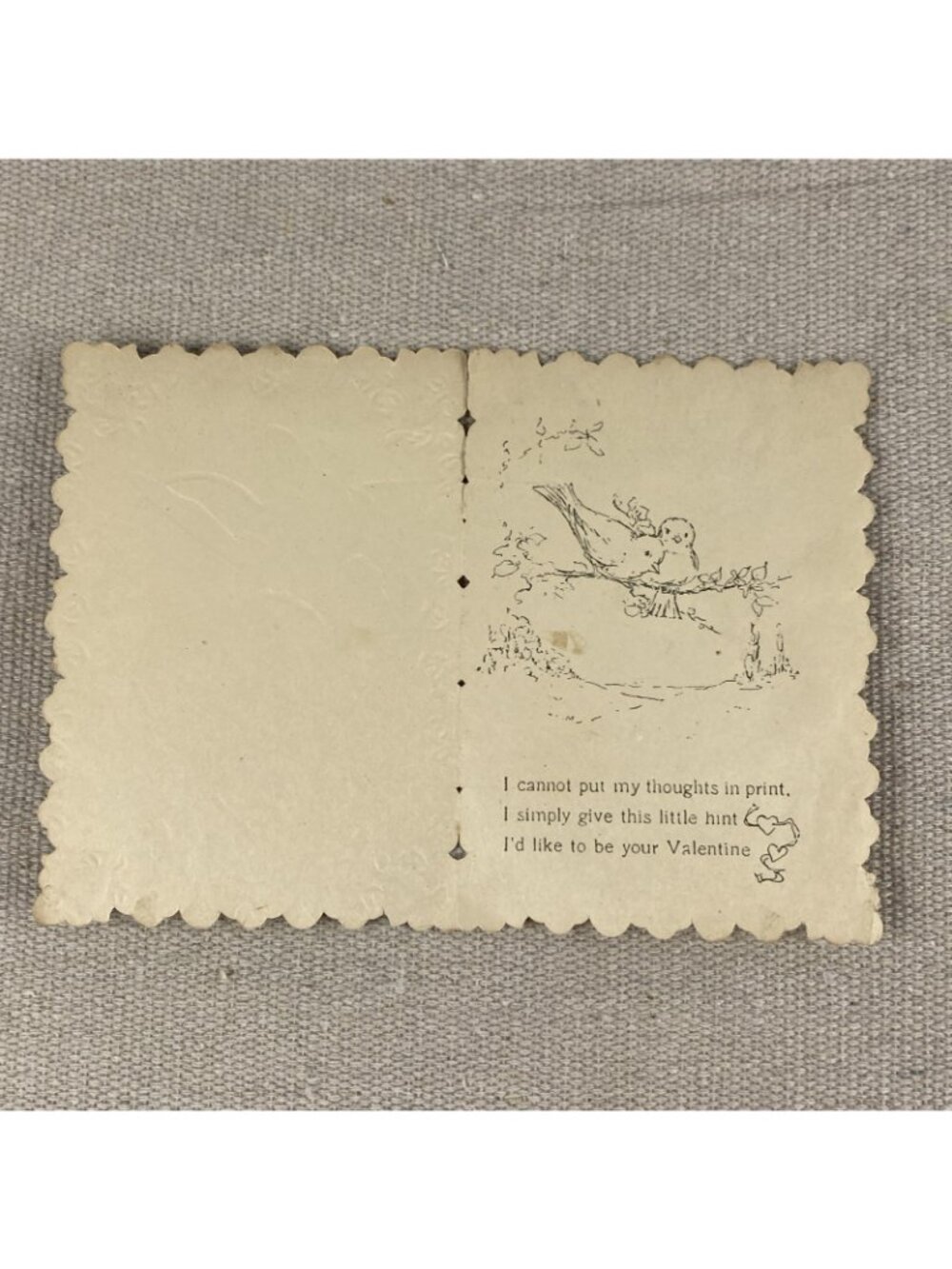 Lot Of 7 Antique Whitney Made Valentine's Day Cards Die Cut Embossed 1920s - Picture 9 of 16